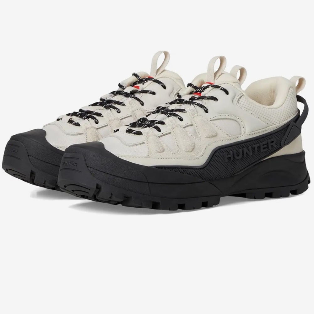 Hunter Cream and Black Trail Sneaker